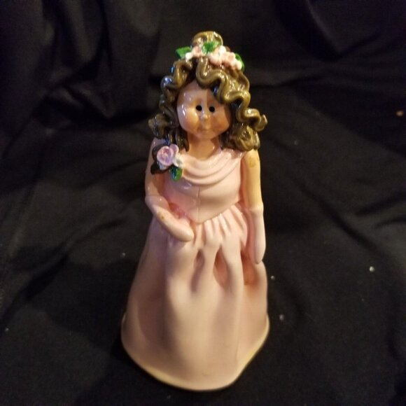 Vintage 90s Enesco Wedding Cake Topper Donna Little 1999 Bride Groom Figurines - Picture 4 of 13